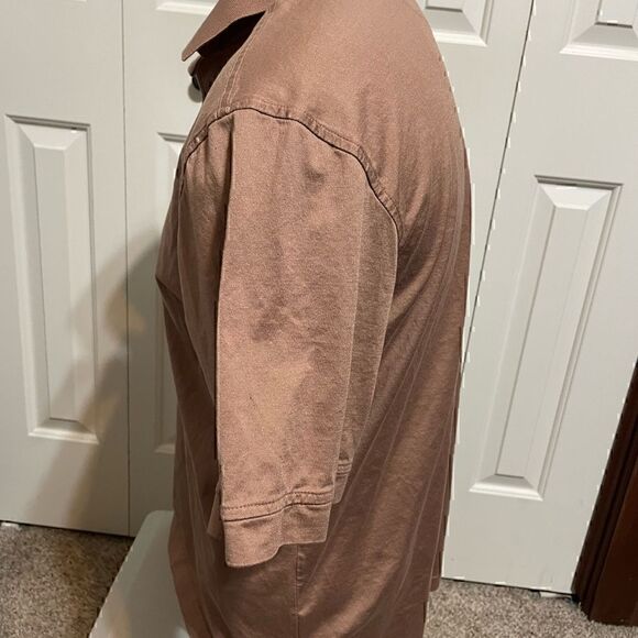 Callaway Golf Bronze Color Mens Large Short Sleeve Polo - Picture 2 of 5